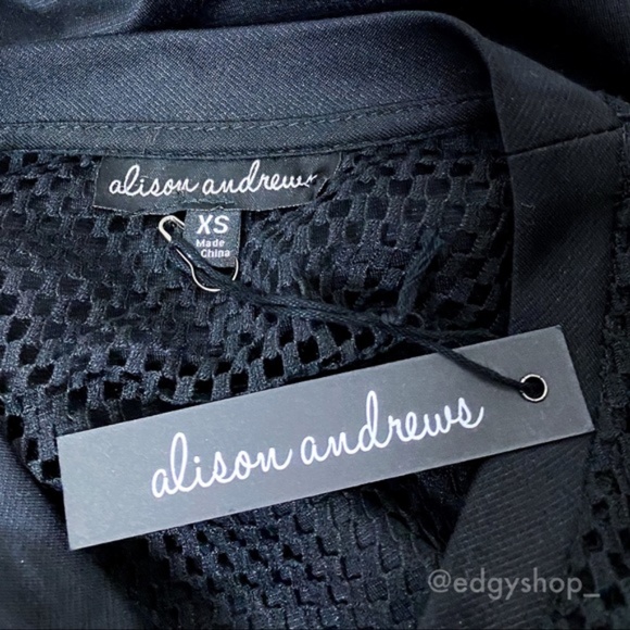 Alison Andrews | Cold-Shoulder Mesh Sheath Dress - Picture 4 of 7